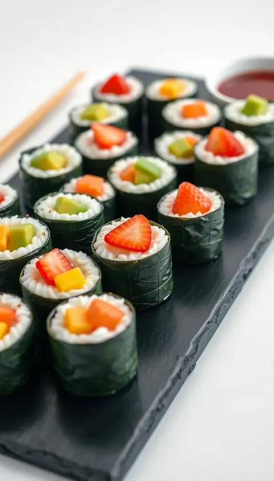 Mini Sushi Roll Cake Bites