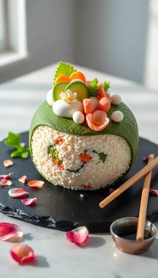 Japanese Garden Sushi Roll Cake