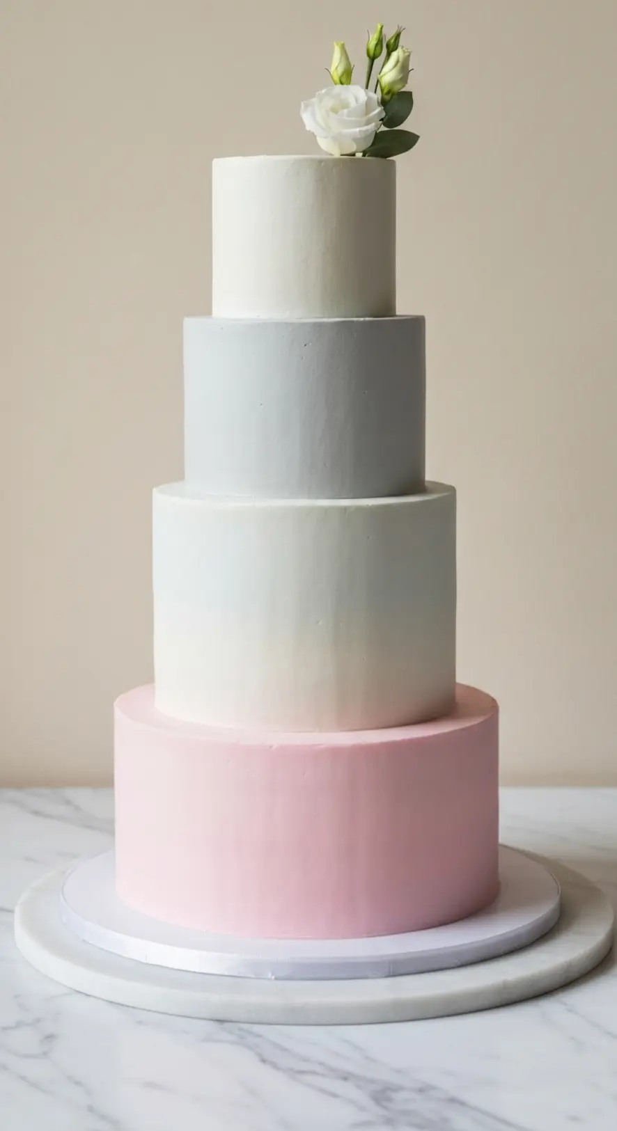 Pastel Ombre Tiered Cake