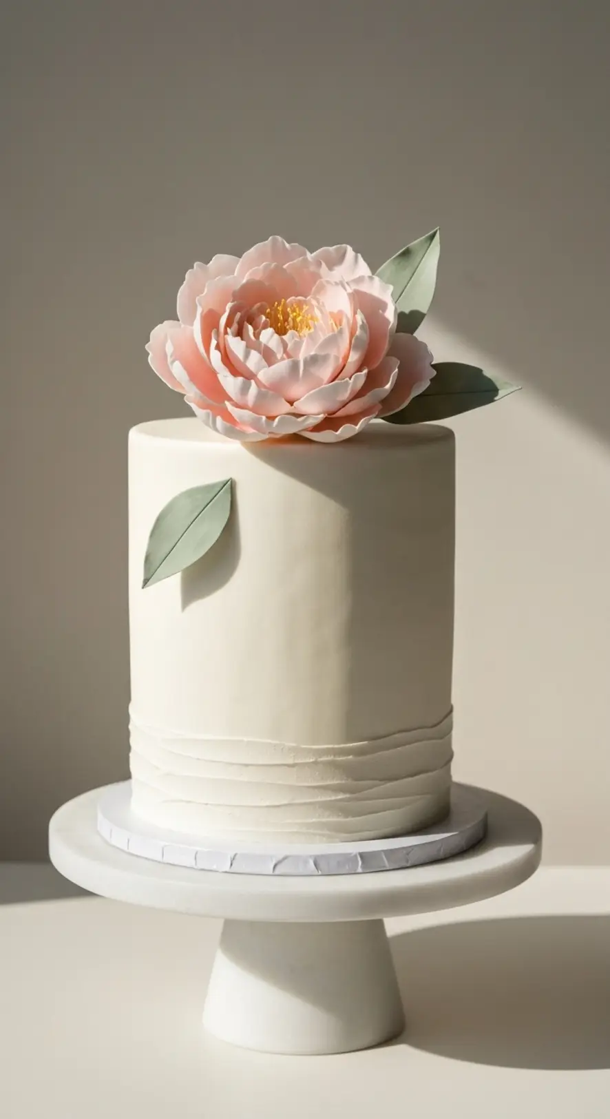 Single Bloom Floral Cake