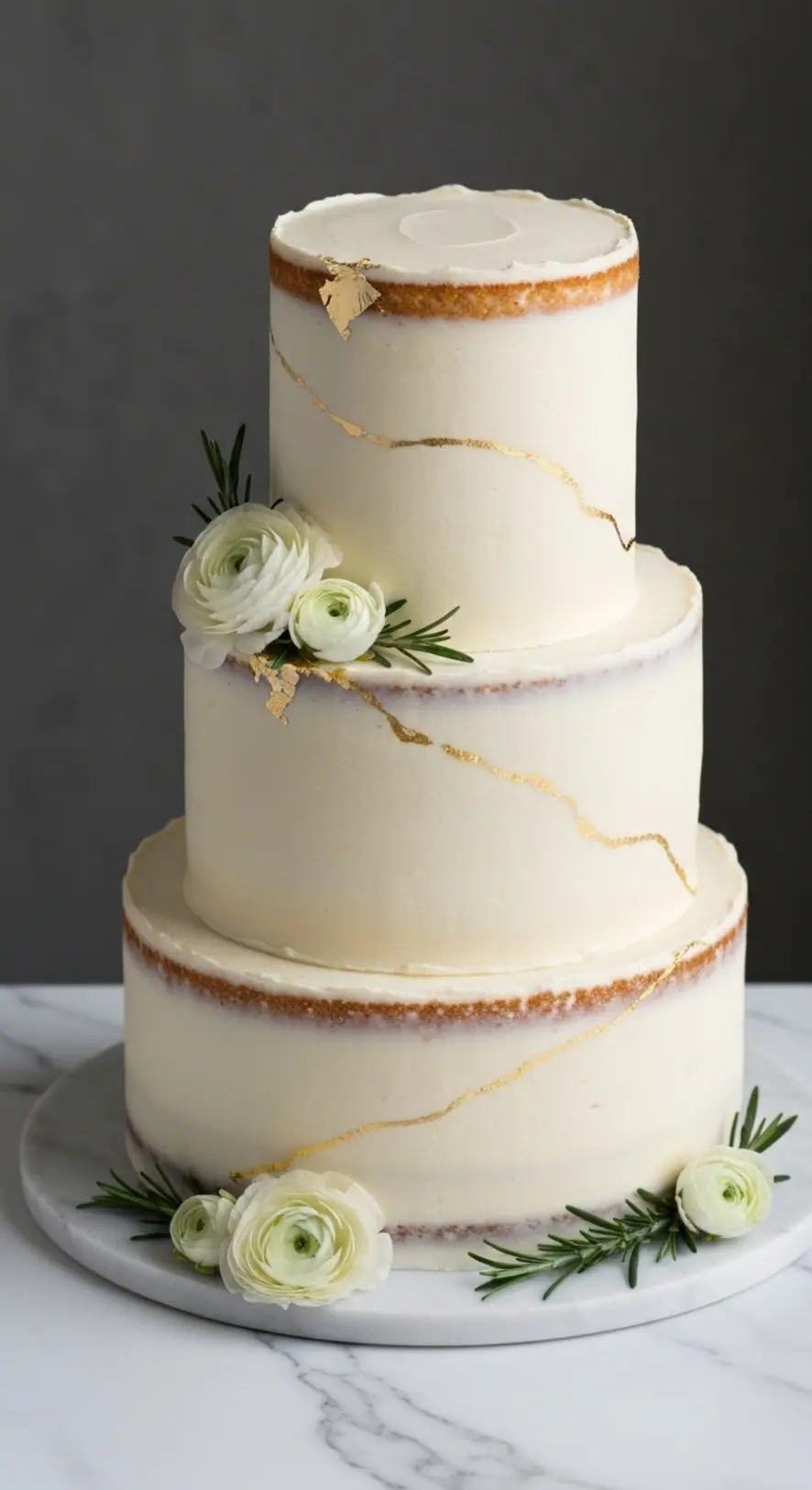 Creamy Ivory With Raw Edge Layers