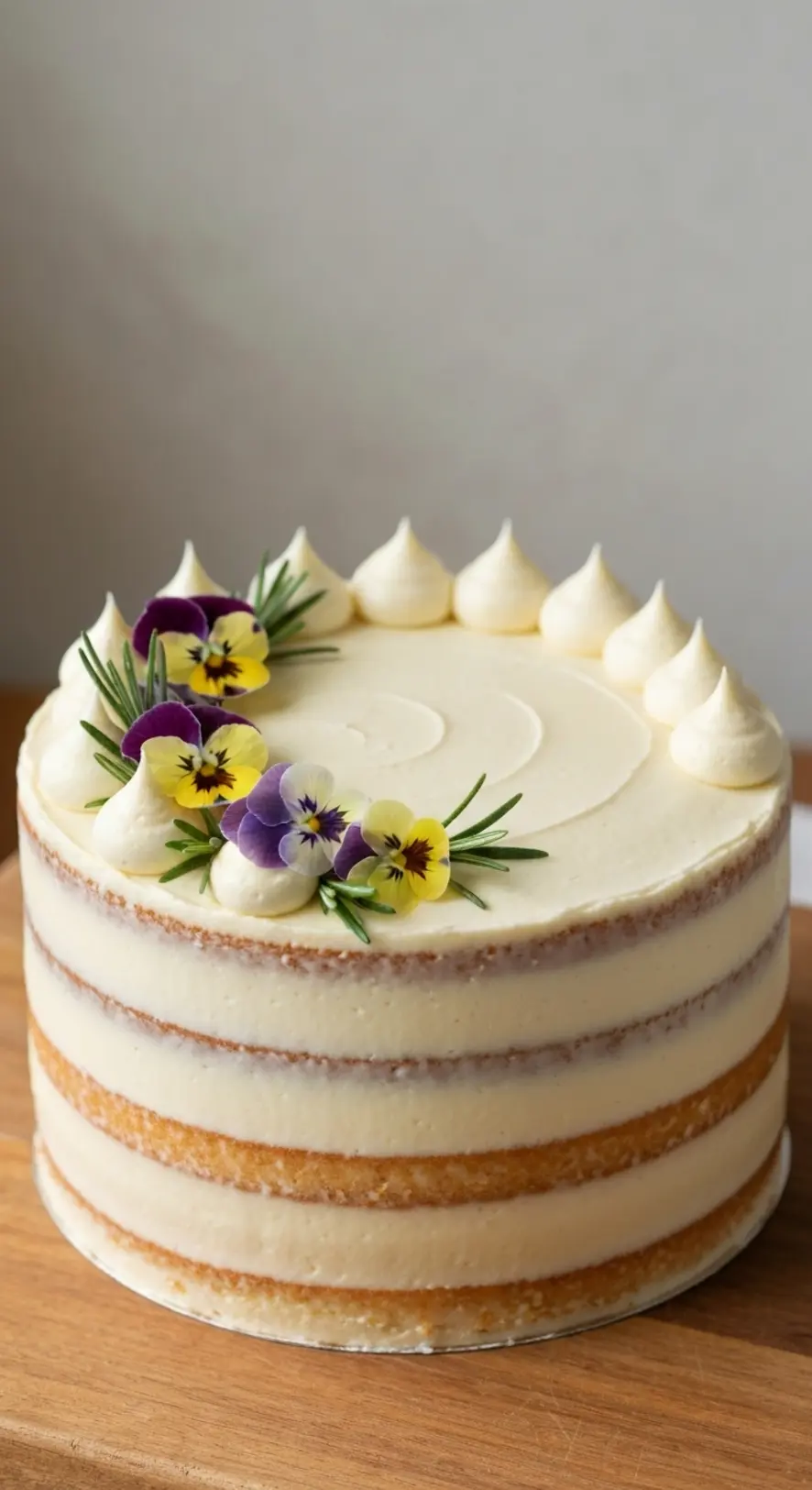 Carrot Cake with Microgreen Toppers