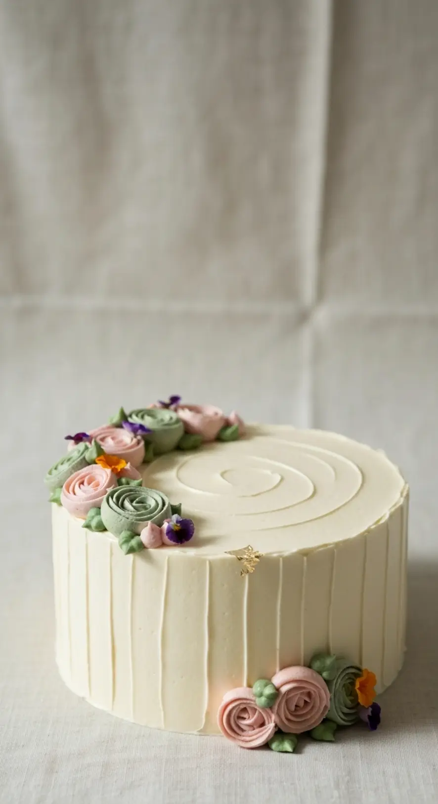 Minimalist Korean-Inspired Cake