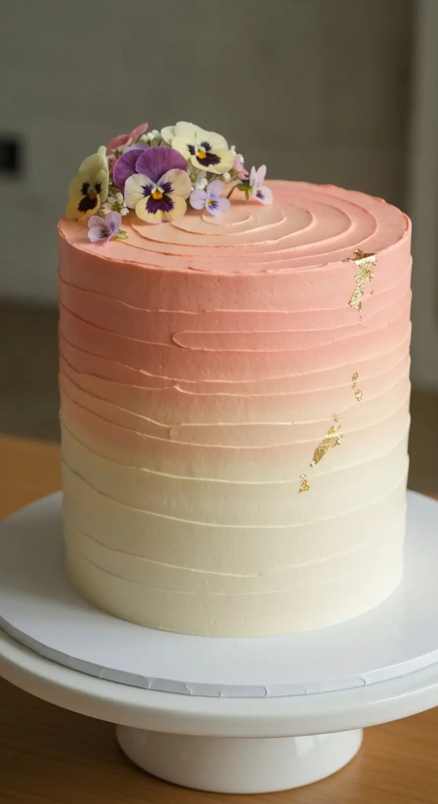 Soft Peach Ombre Layers