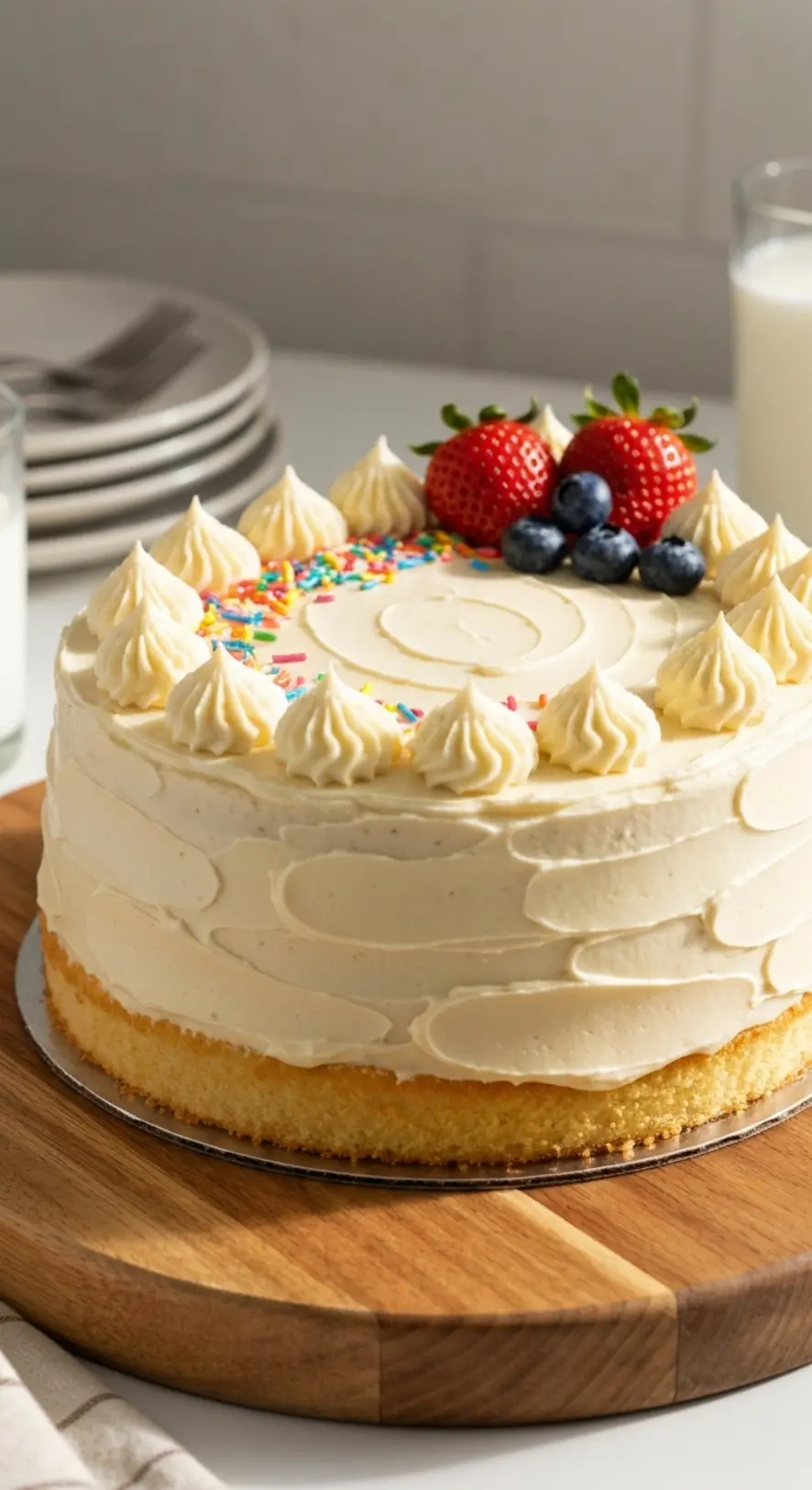 Pastel Ombre Layer Cake