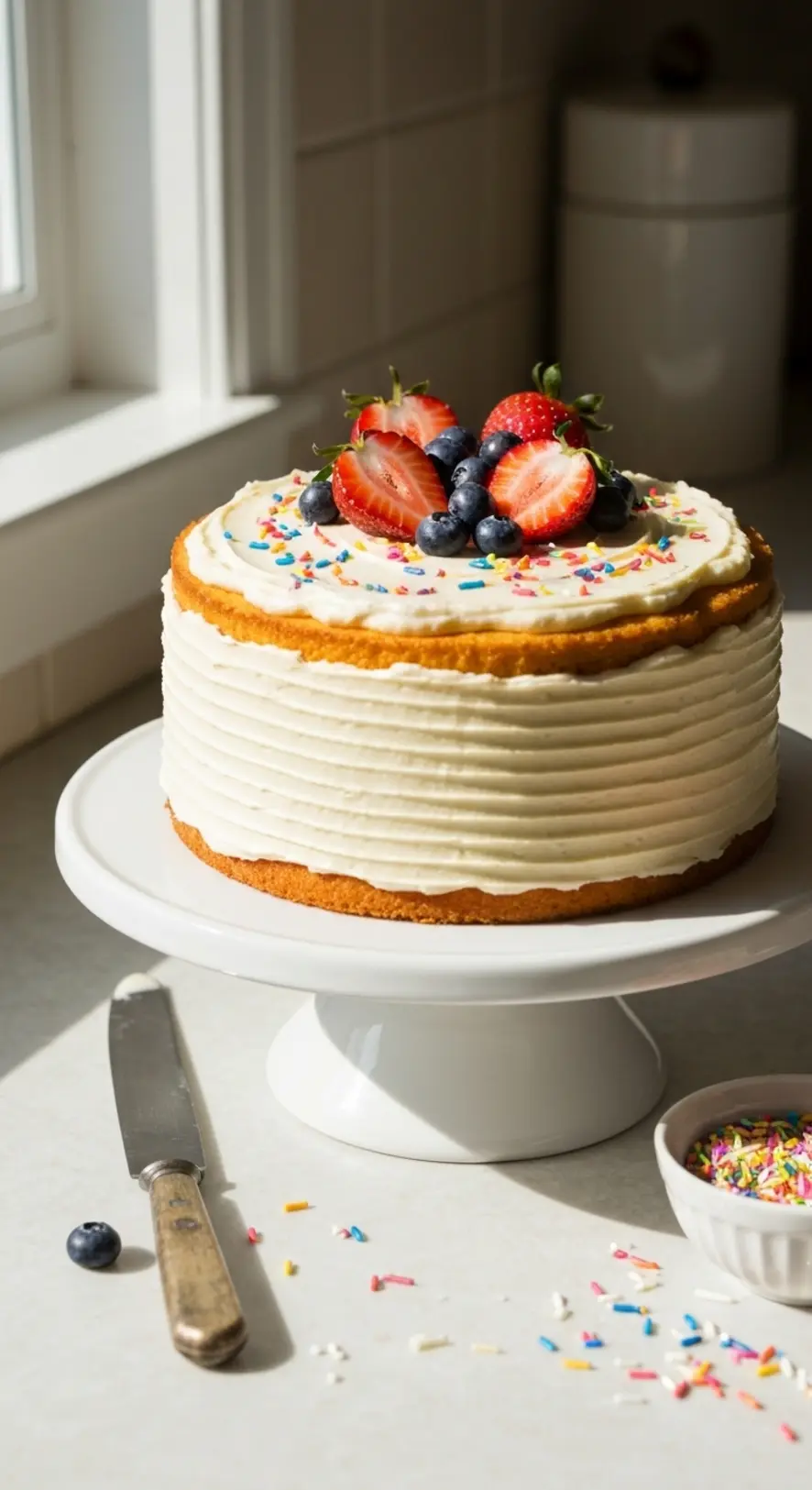 Geometric Fondant Accent Cake