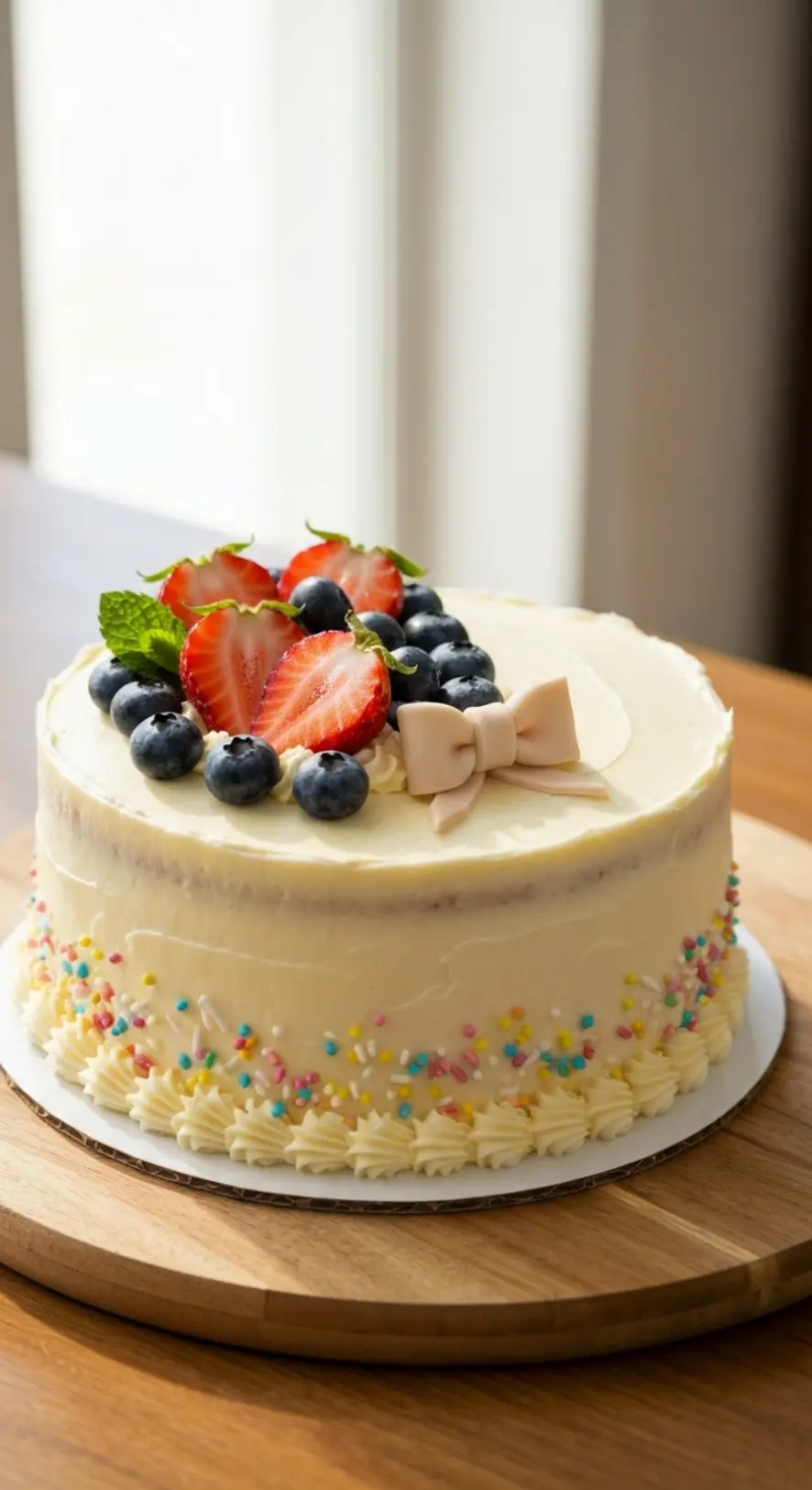 Blueberry Lemon Drizzle Cake