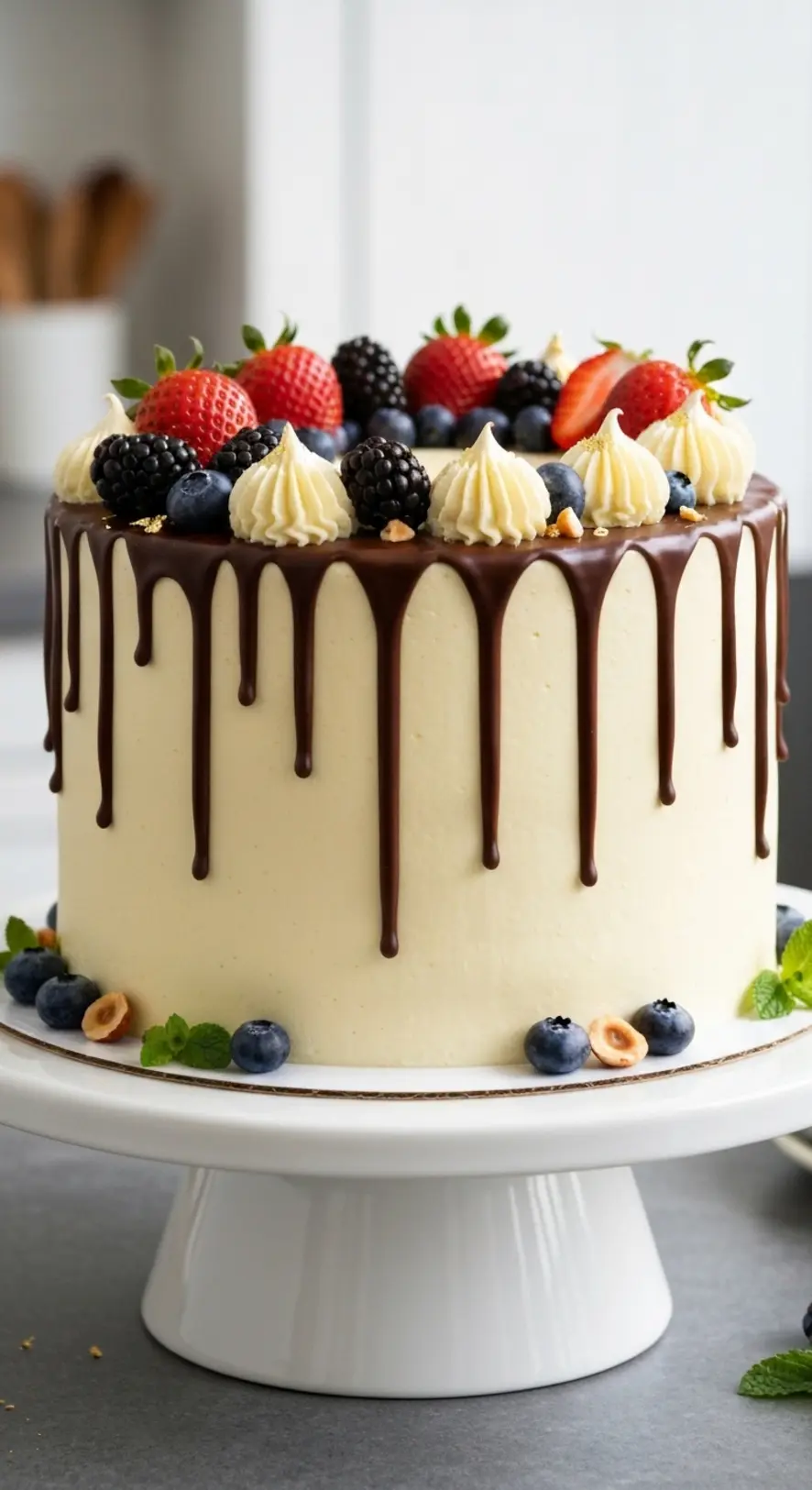 Chocolate Drip Layer Cake