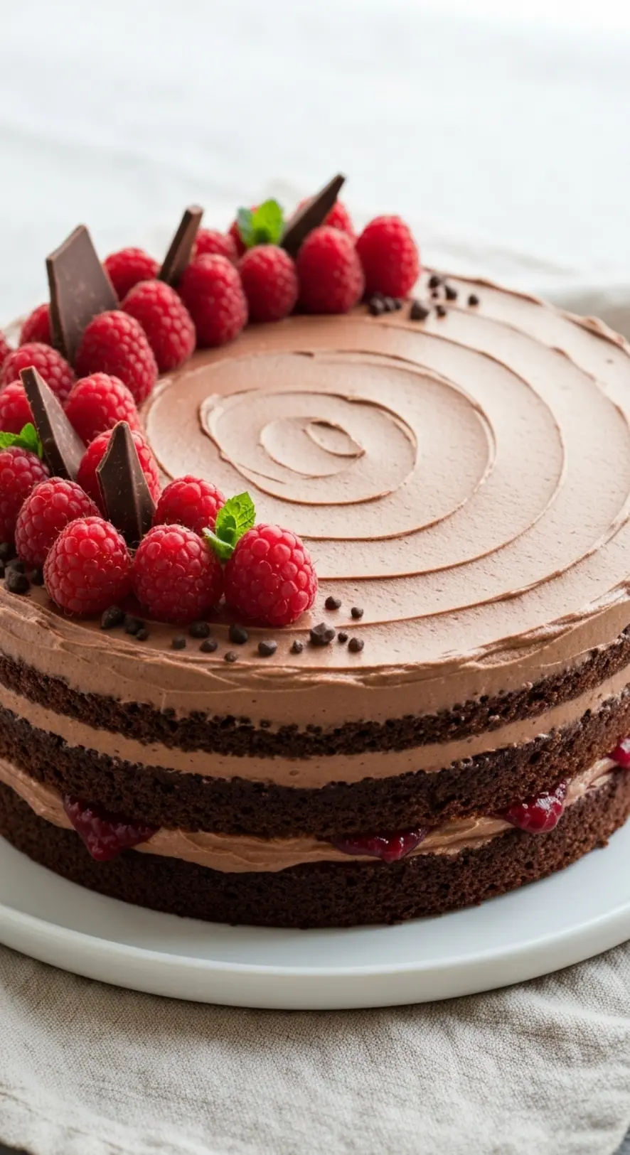 Classic Chocolate and Raspberry Cake