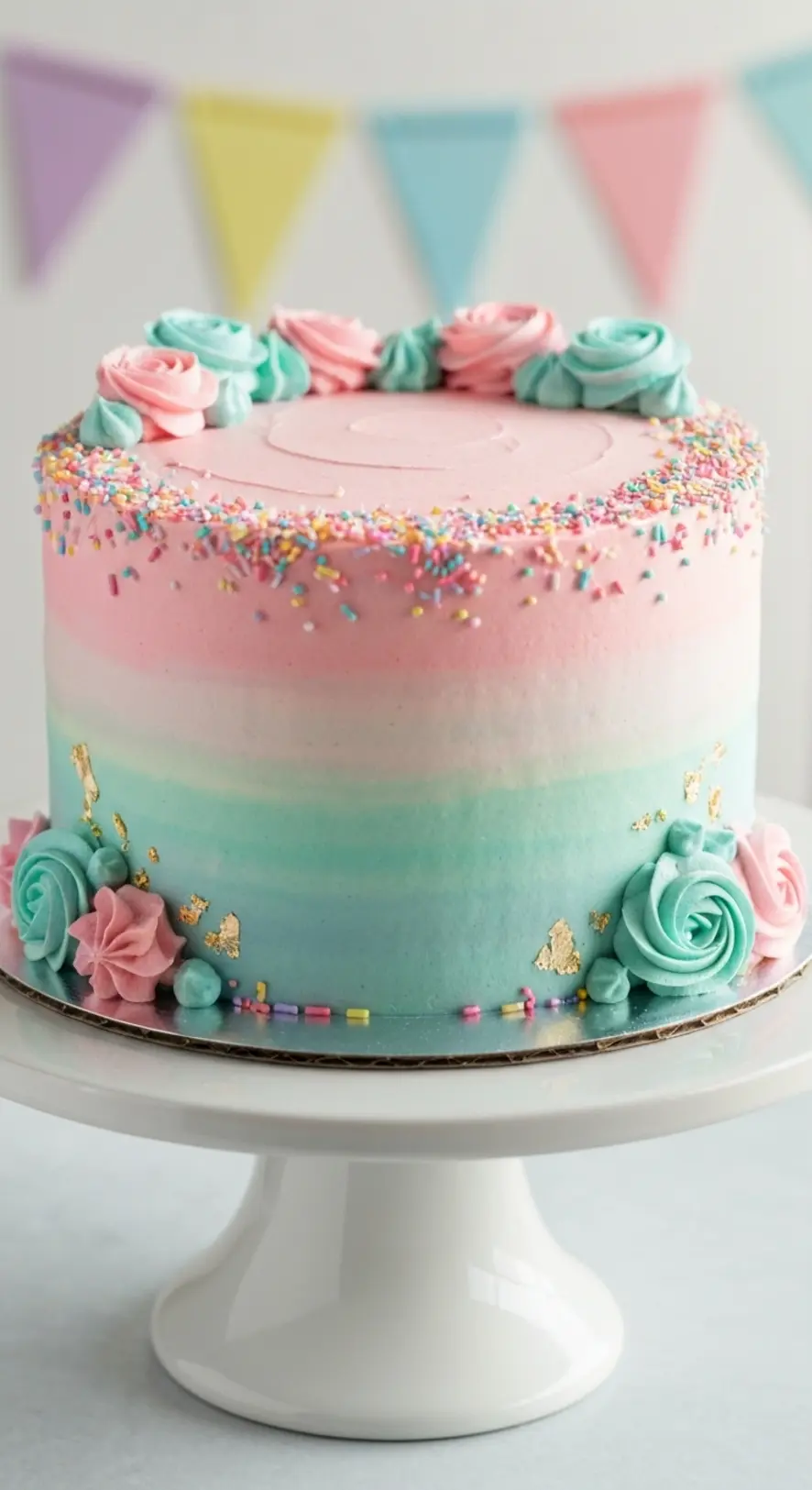 Pastel Confetti Sprinkle Cake