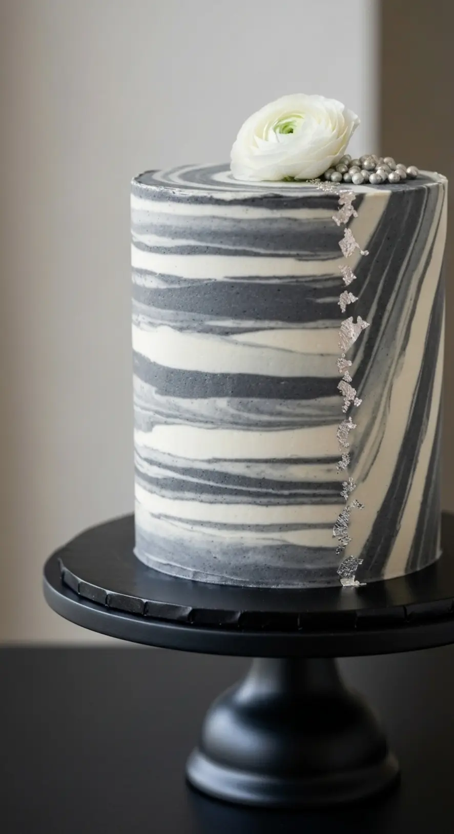 Marbled Gray Buttercream