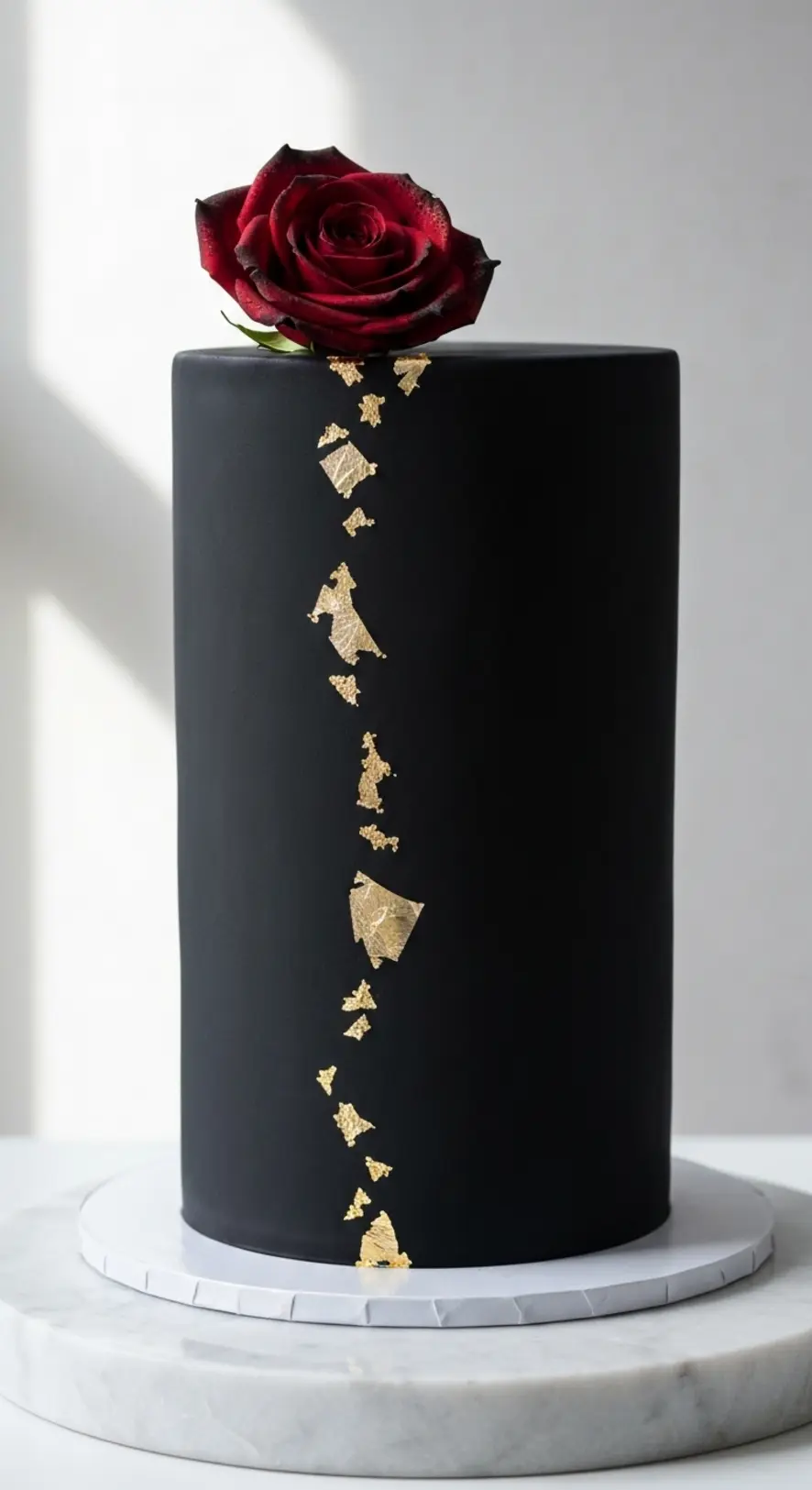 Matte Black Statement Cake