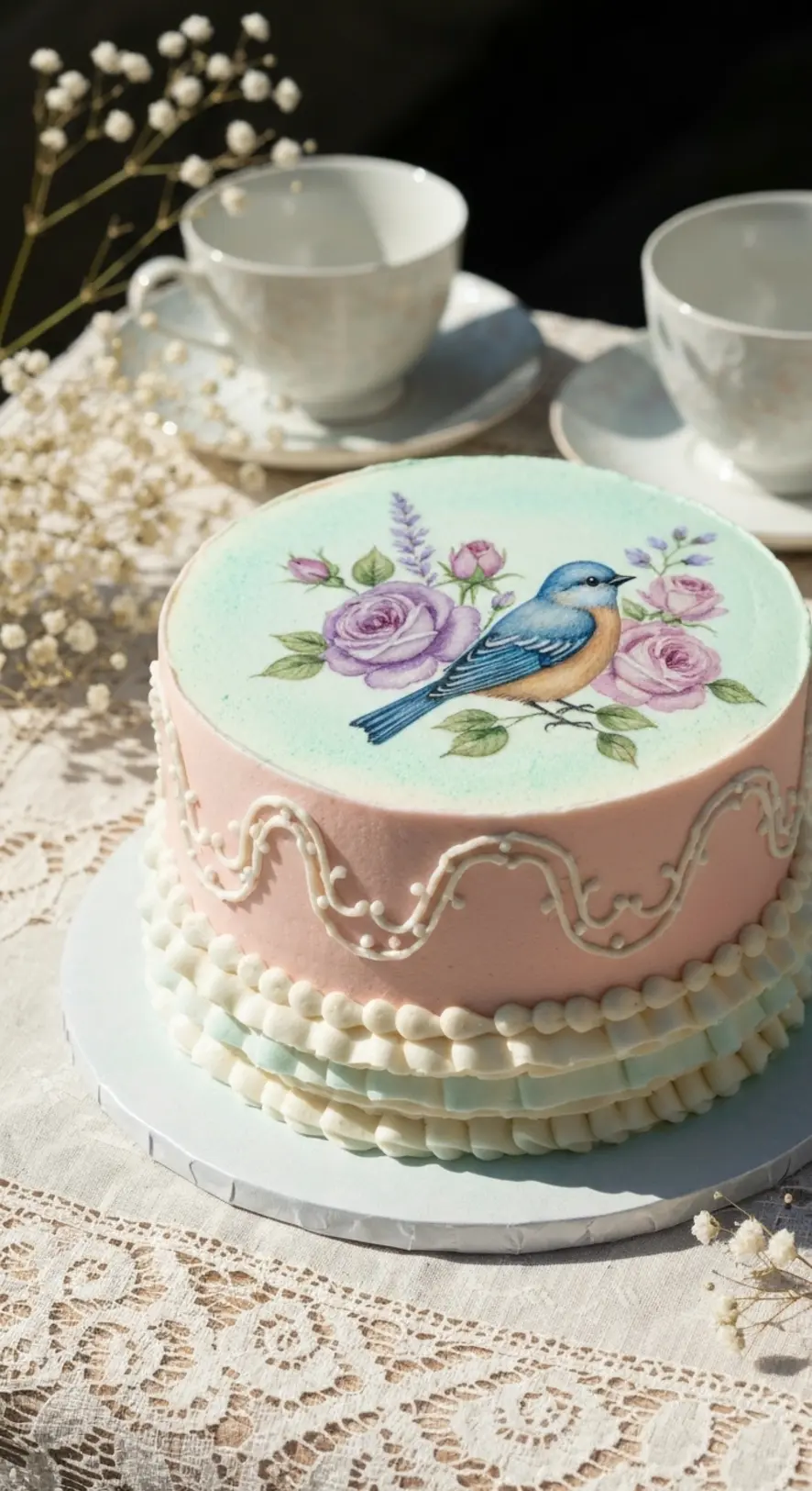 Art Deco Shimmer Cake