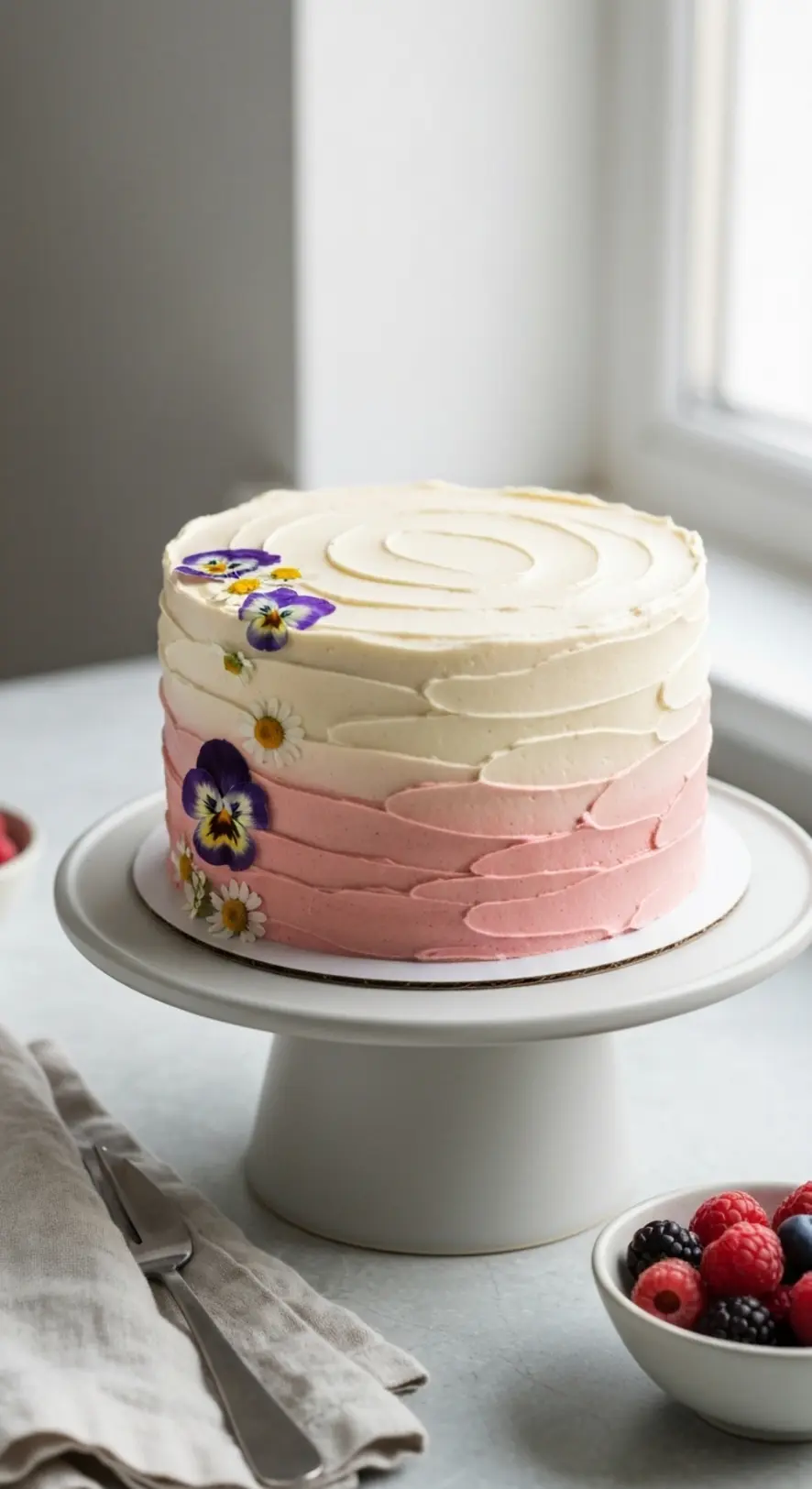 Fresh Berry Cascade Cake