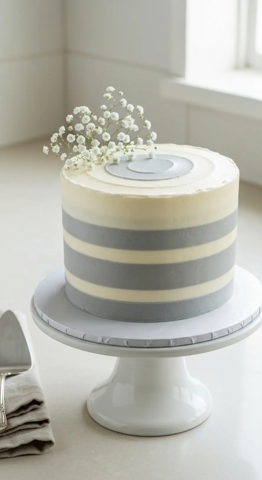 Lavender Sprig Buttercream Cake