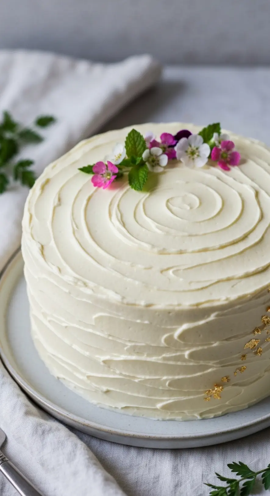 Citrus Slices And Mint Cake