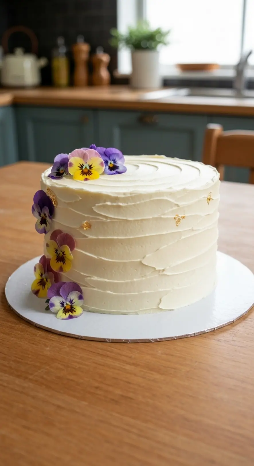 Elegant Foil Polka Dot Cake