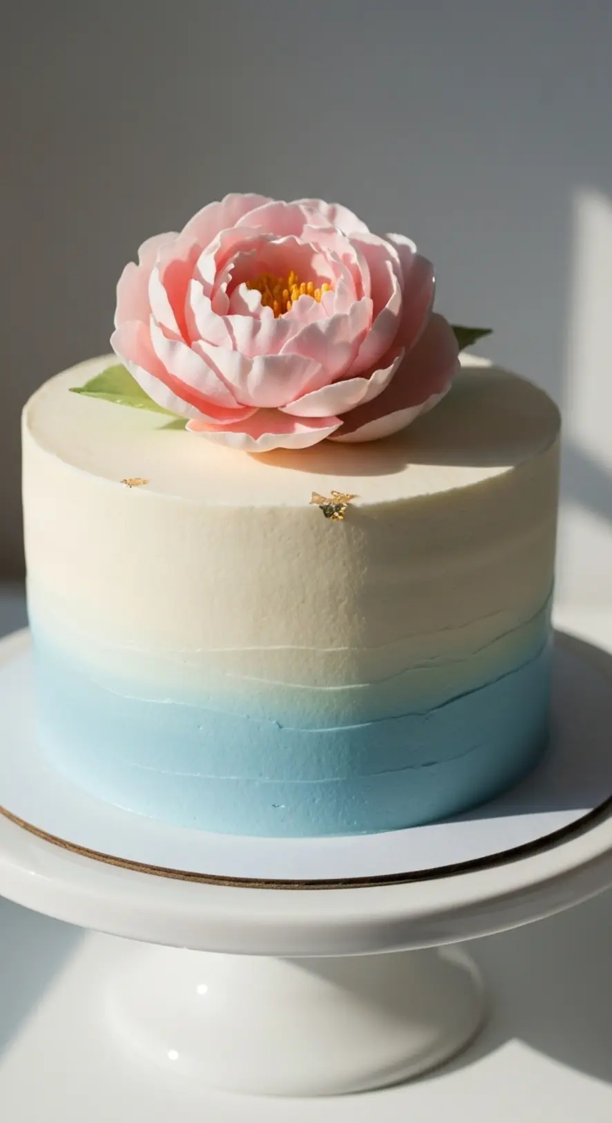 Single Flower Adorned Cake