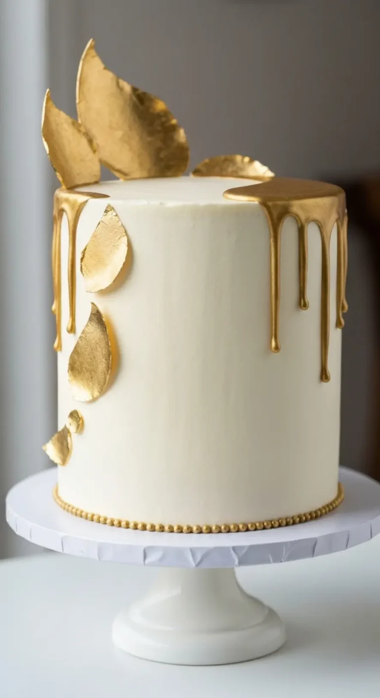20 Stunning Simple Gold Cake Decorating Ideas to Try
