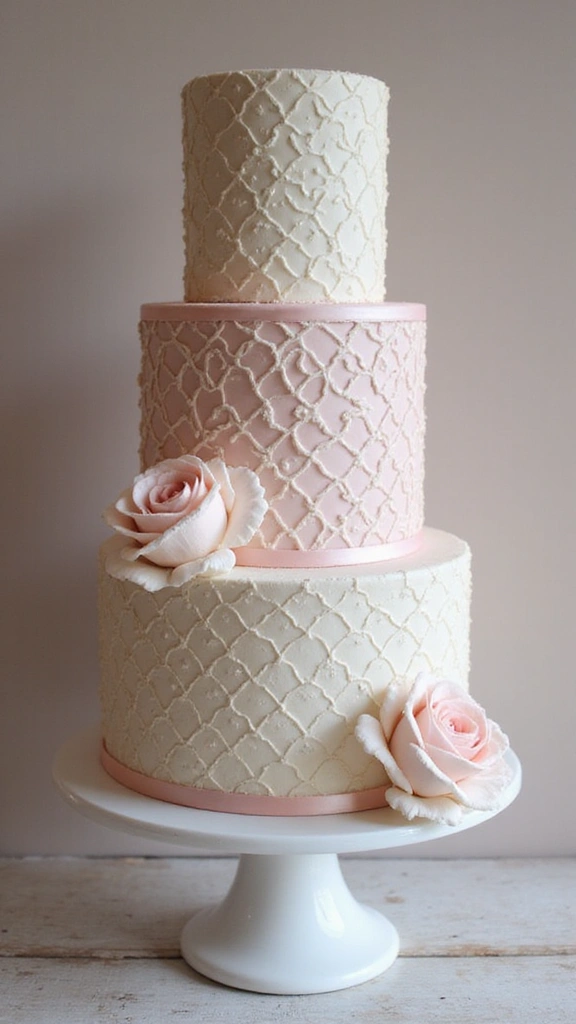 13 Vintage Cake Ideas That Will Make Your Celebration Unforgettable (#5 Is Pure Magic!) - 13. Vintage Charm with Geometric Patterns